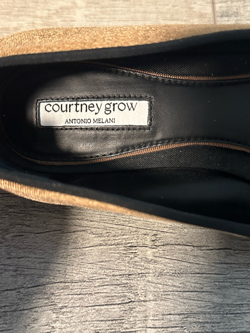 Courtney Grow Antonio Melani Brown/Black Velvet Square Toe Ballet Flats Sz 9 - Picture 7 of 8